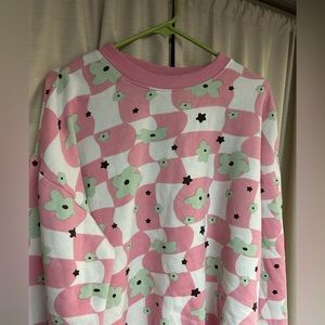 Used Daisy Street pink flower sweatshirt